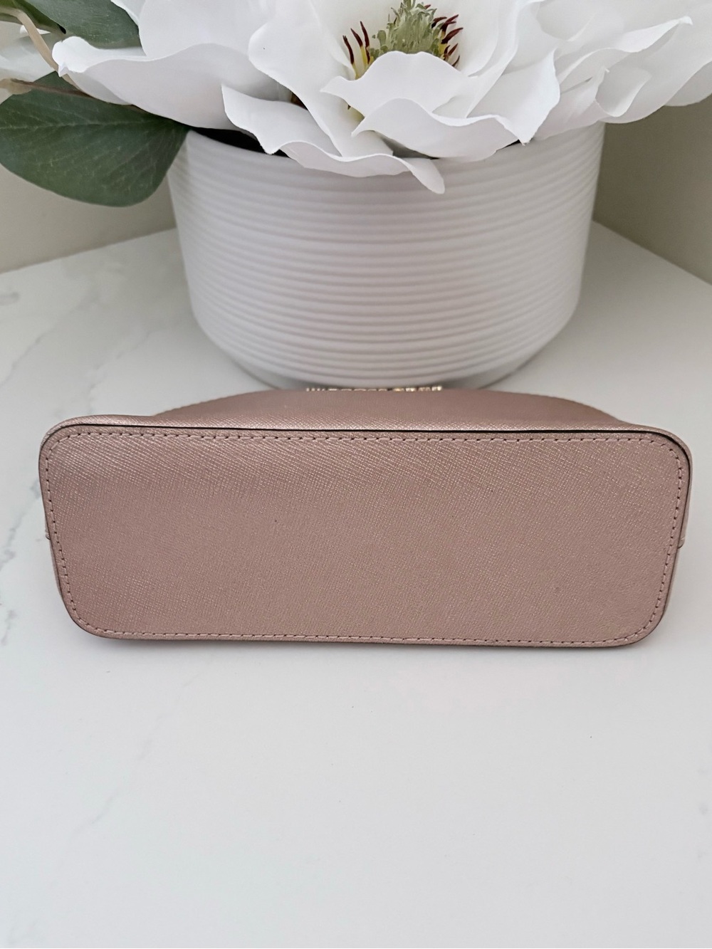 Michael Kors Leather Alex Cosmetic Bag - Picture 6 of 8